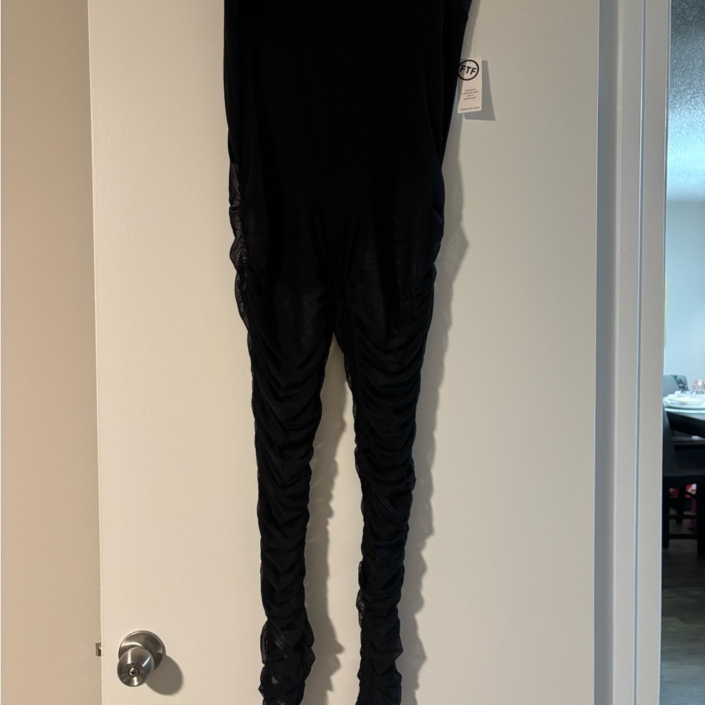 Black Ruched leggings